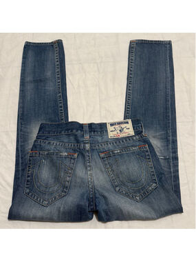 True Religion Basic Slim Men’s Jeans With Distress Size 31